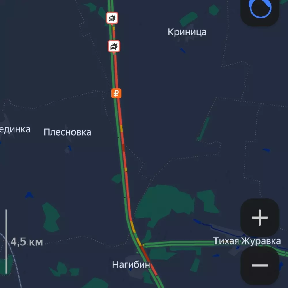 ДТП с грузовиком стало причиной гигантского затора на М4