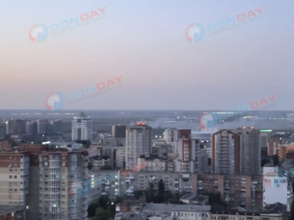 Пожар на Левом берегу Ростова продолжается всю ночь