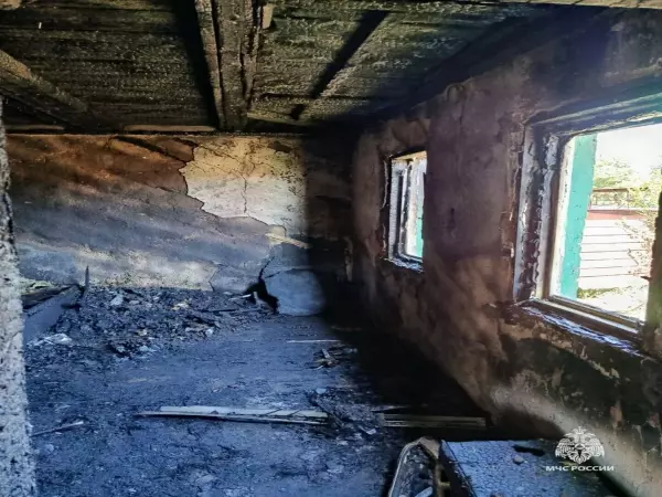 Фото к материалу: В Ростовской области двое детей пострадали при пожаре в доме