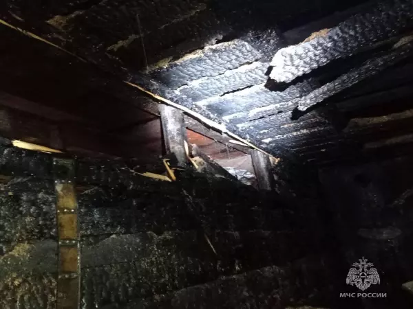 Фото к материалу: В Ростовской области при пожаре в летней кухне спасли пожилых супругов