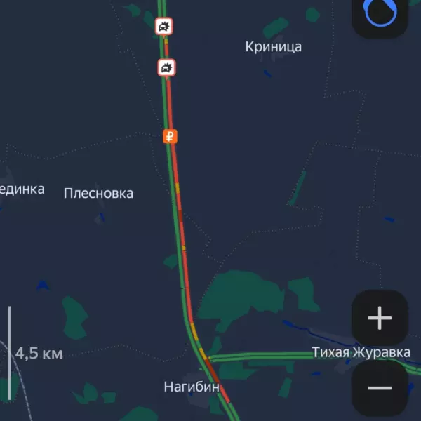 Фото к материалу: ДТП с грузовиком стало причиной гигантского затора на М-4
