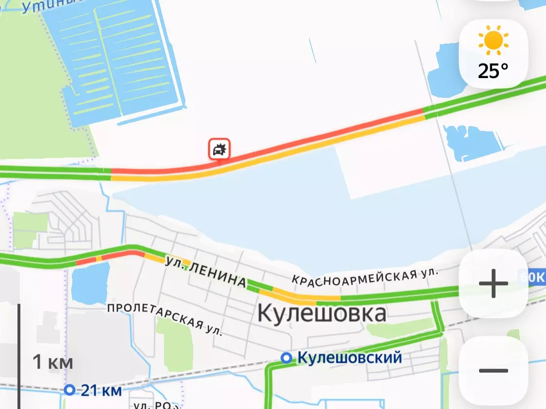 Из-за жуткого пожара в Кулешовке произошло несколько ДТП