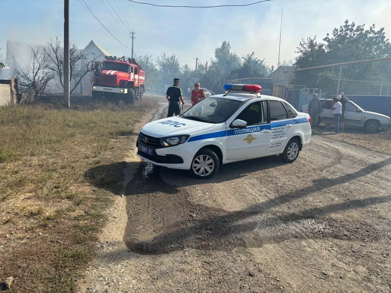 Из-за крупного пожара в Каменске-Шахтинском ограничили движение