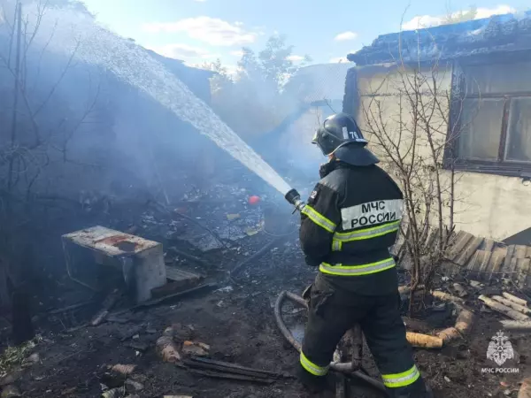 Фото к материалу: В Ростовской области при пожаре в частном доме пострадали девушка и подросток