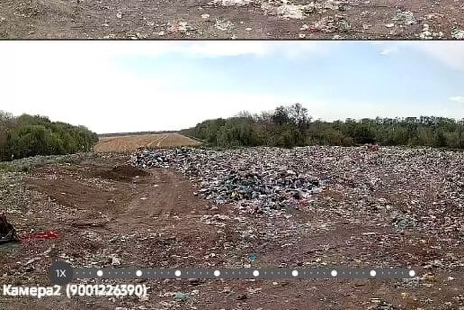 В Зернограде вновь горит мусорный полигон за городом