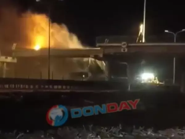 Мост на трассе М-4 под Шахтами обрушился во время вытягивания самосвала