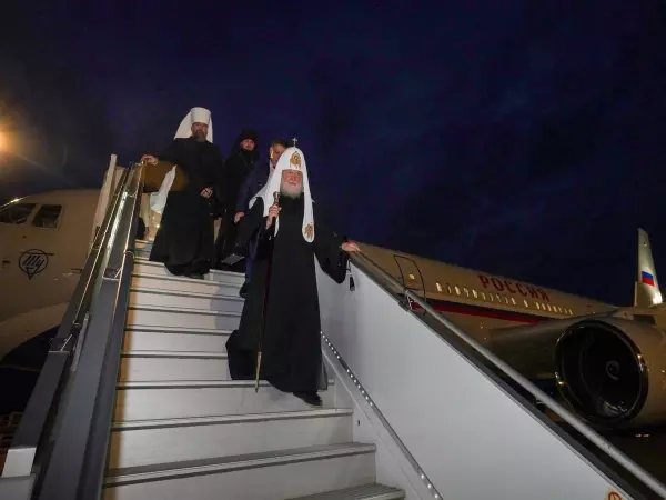 Фото к материалу: Патриарх Кирилл прилетел в закрытый ростовский аэропорт Платов