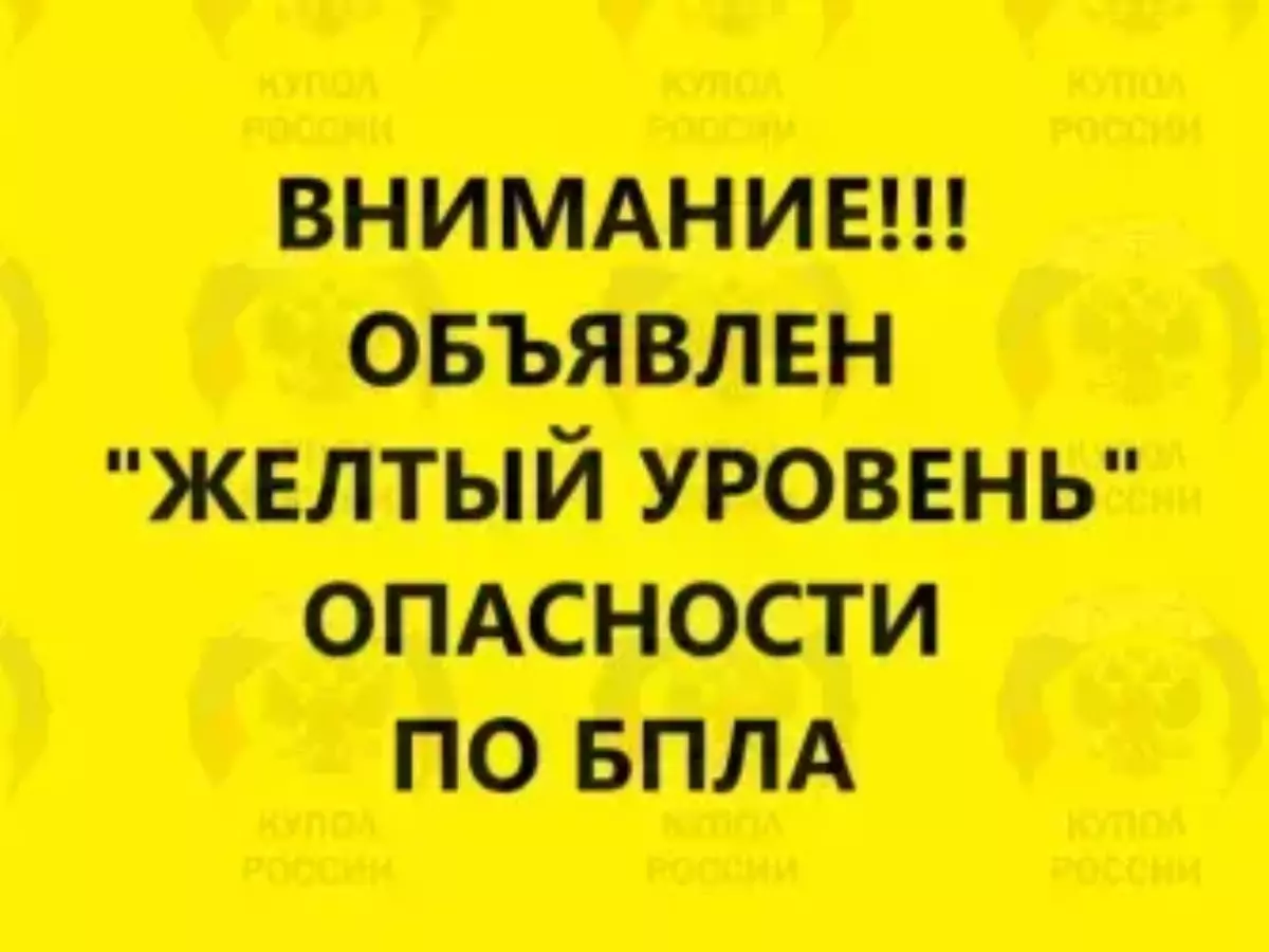 В Ростовской области 14 ноября объявлен желтый уровень беспилотной опасности