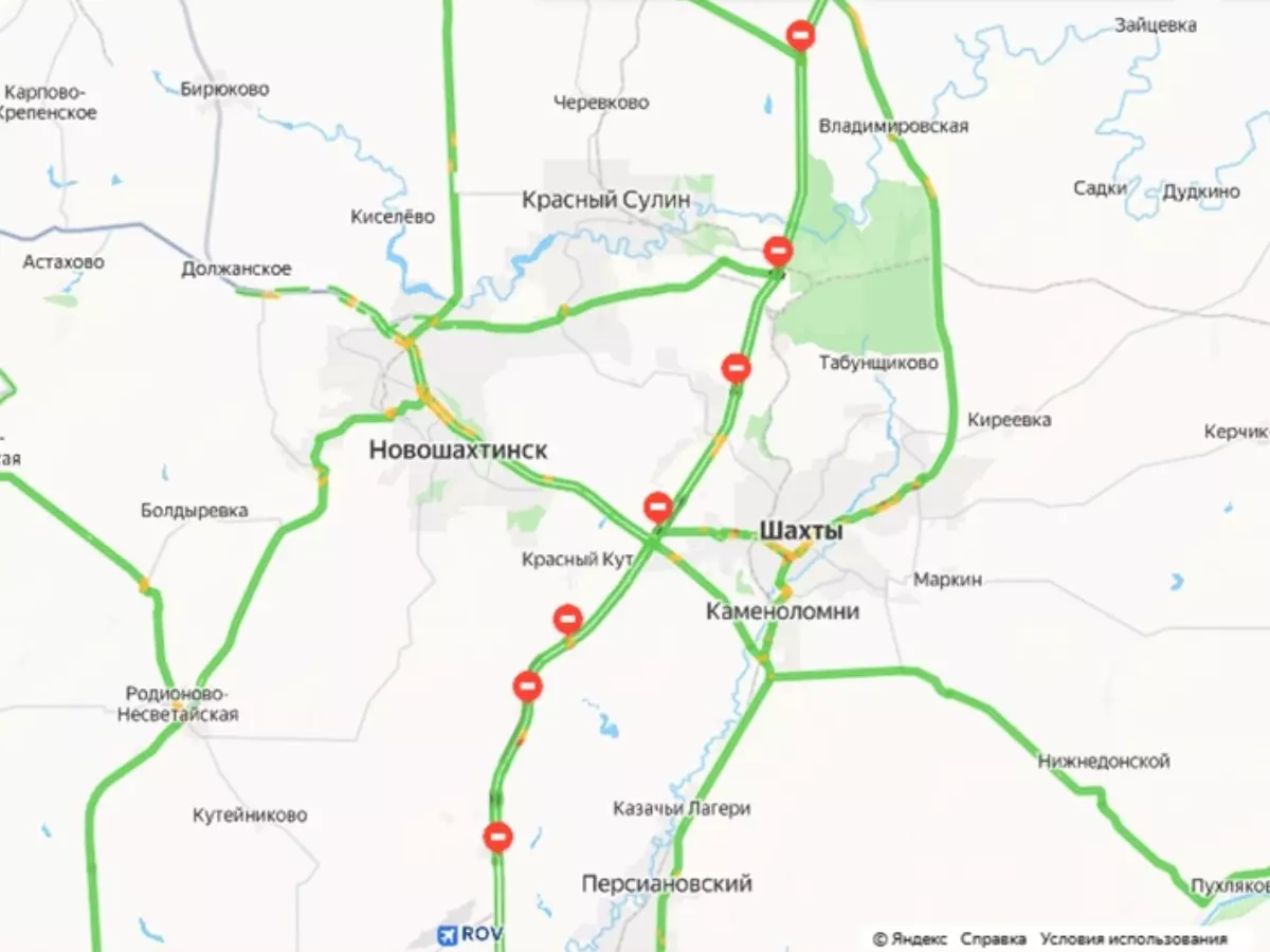 В Ростовской области под Платовом перекрыли трассу М-4 «Дон» из-за ремонта