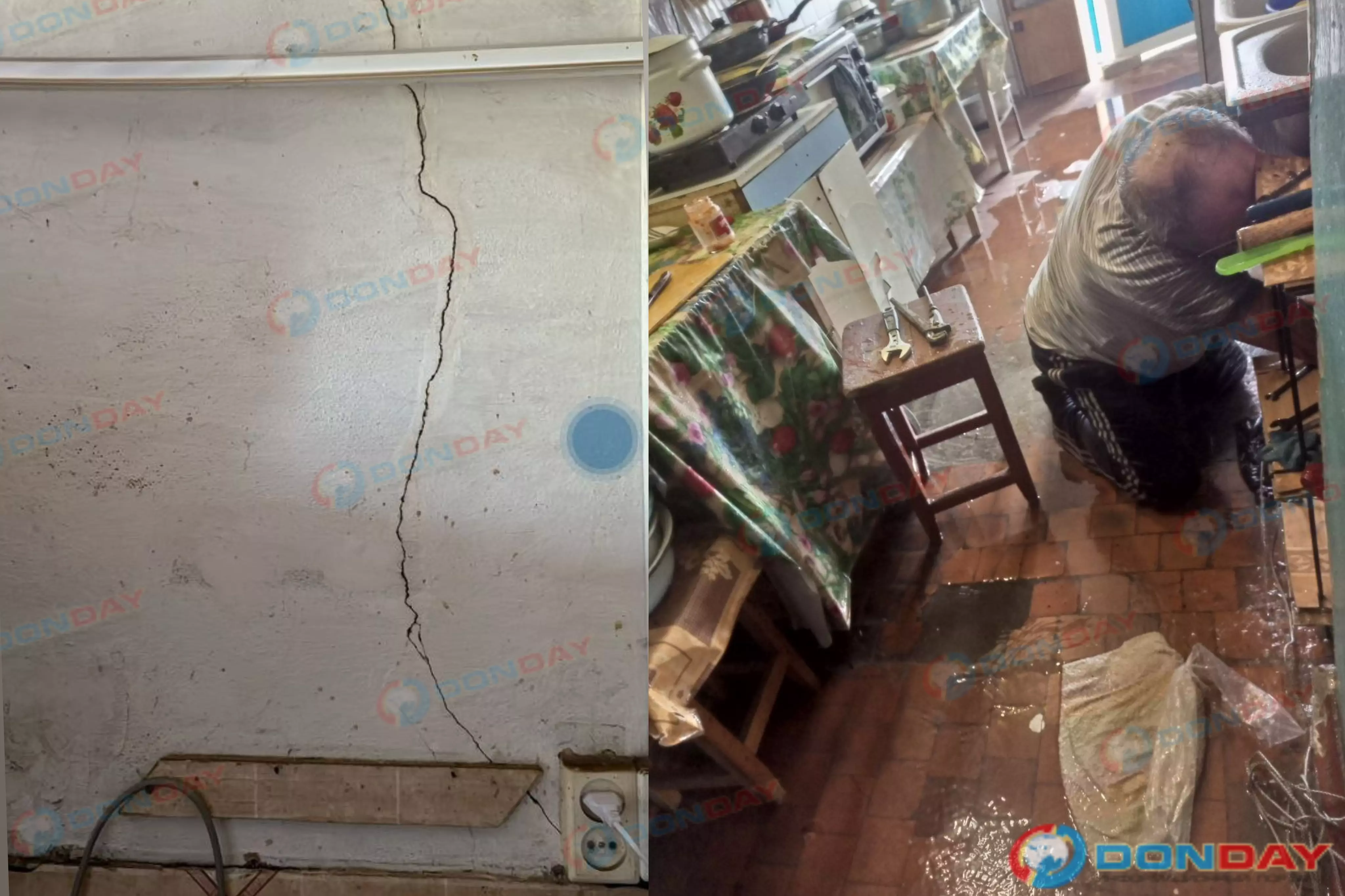 В многострадальном доме на Морской в Цимлянске лопаются трубы