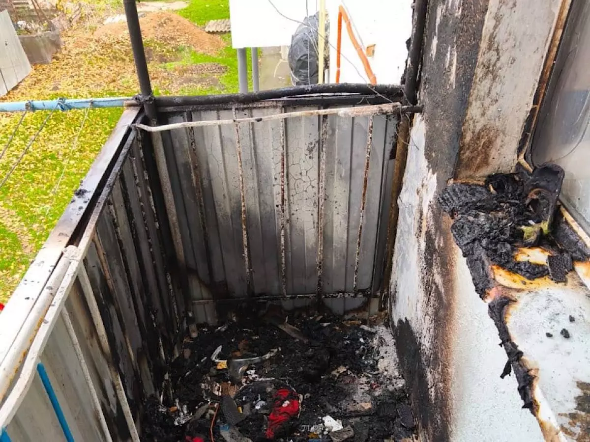 В Ростовской области 9-летний мальчик спалил балкон 