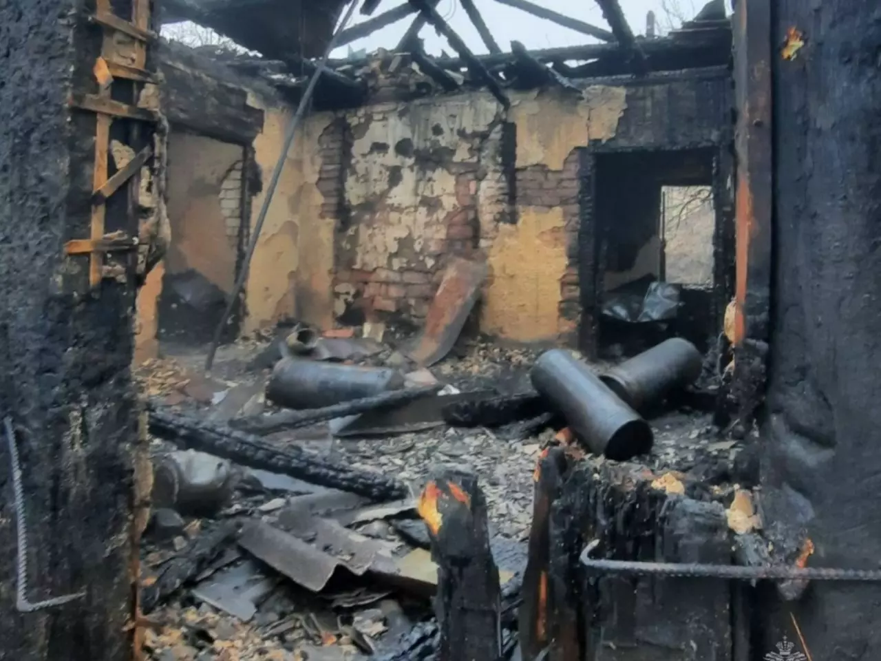 В Белокалитвинском районе при пожаре погиб пенсионер