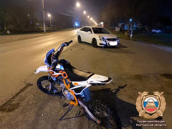 Фото к материалу: Под Ростовом подросток на питбайке пострадал в ДТП с иномаркой