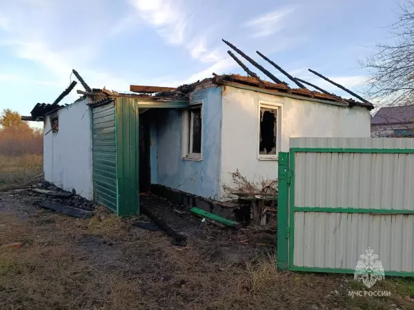 Фото к материалу: Семья из Красносулинского района осталась без крыши над головой из-за пожара
