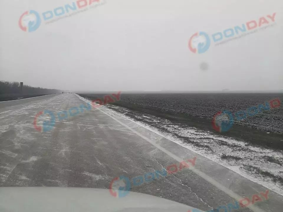 Плохая видимость на дорогах и гололед: на Дону объявили желтый уровень погодной опасности из-за непогоды