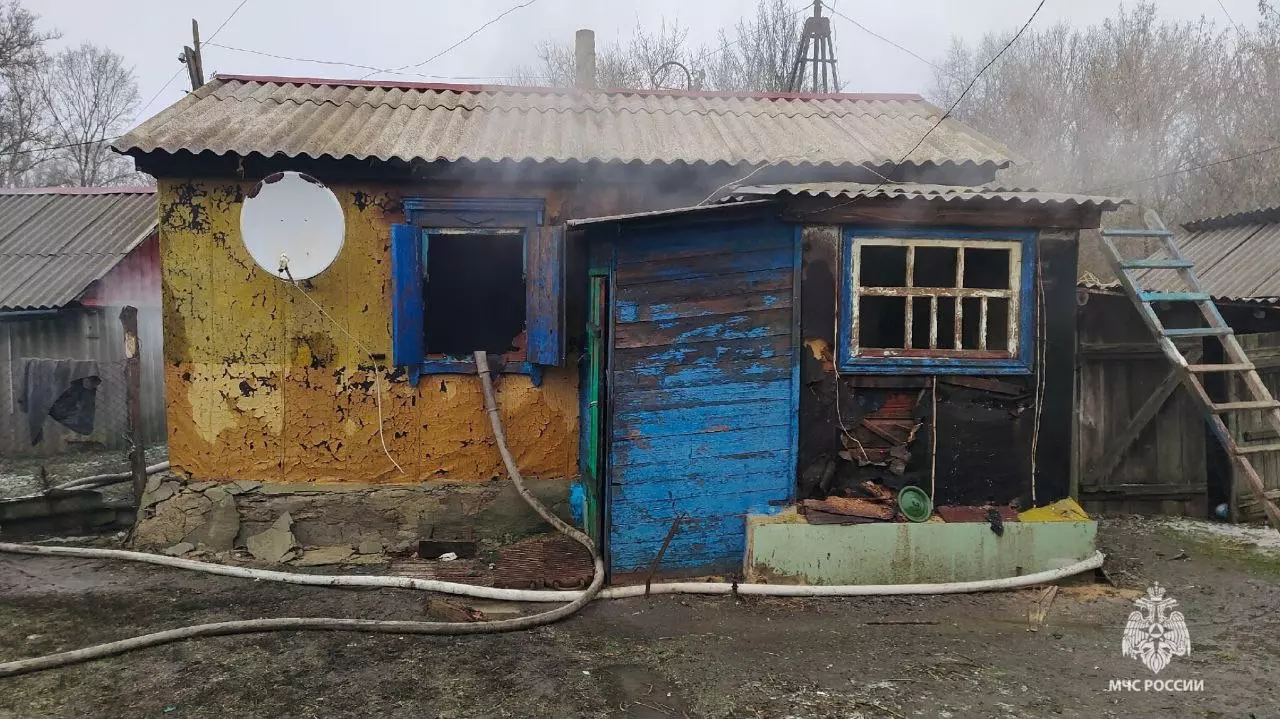 Из-за оставленных в печи дров при пожаре погибла пенсионерка в Ростовской области 