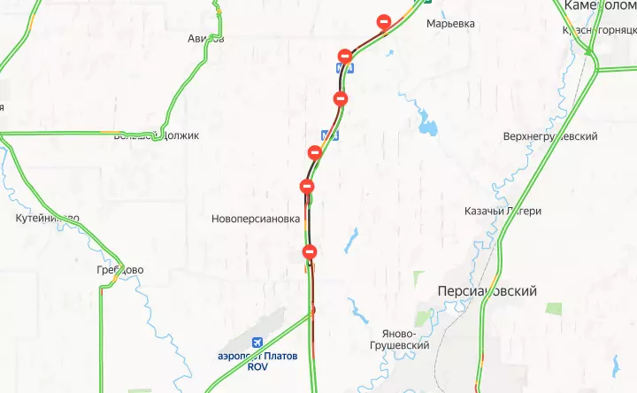 Громадная пробка из-за дорожных работ парализовала движение на М-4 «Дон» под Новочеркасском