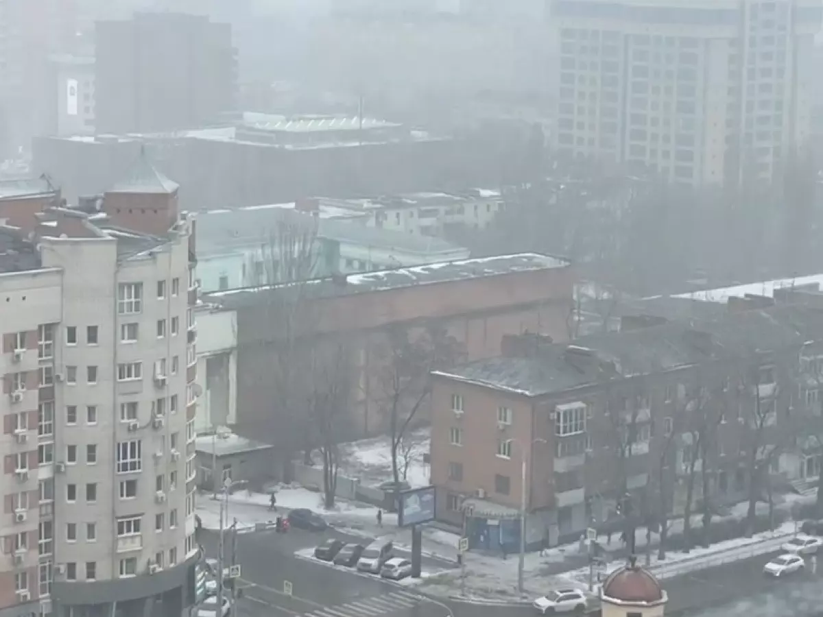 Водителей Ростовской области предупредили о риске ДТП из-за снегопада