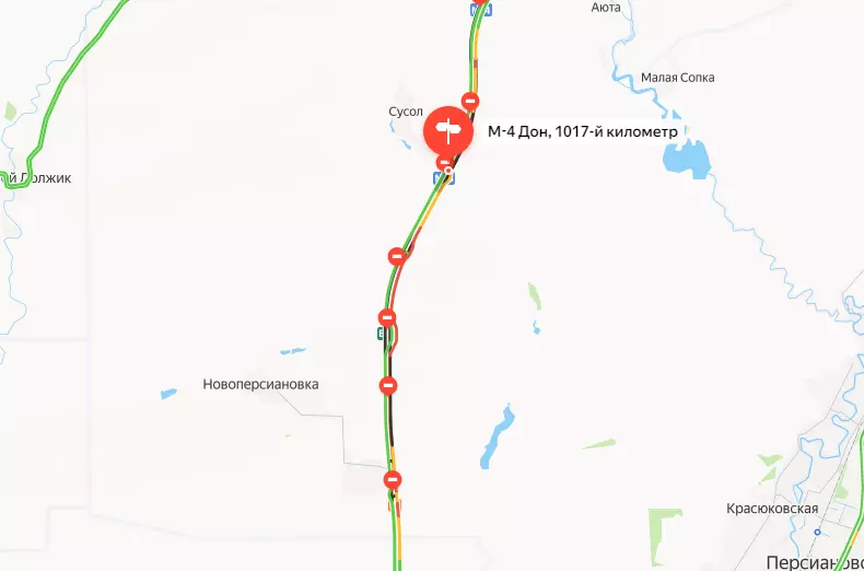 Адская пробка из-за поломанного большегруза и дорожных работ сковала движение на М-4 «Дон» неподалеку от Шахт
