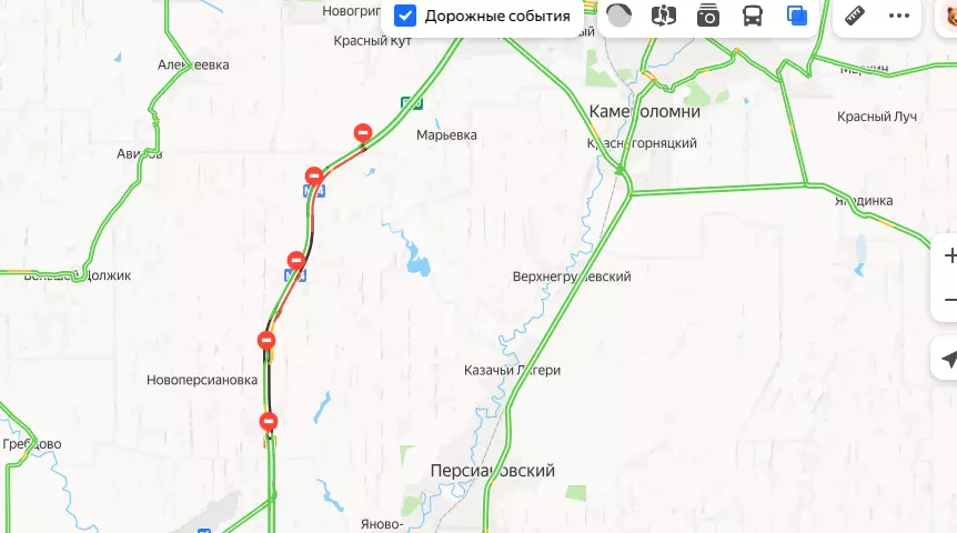 Пробка в 18 километров сковала движение на М-4 «Дон» в районе аэропорта Платов