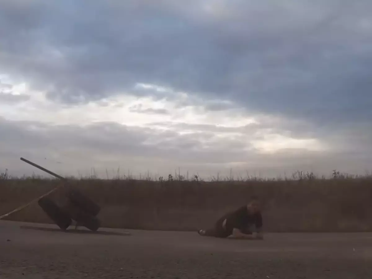 Ростовский каскадер Евгений Чеботарев жестко упал во время сальто