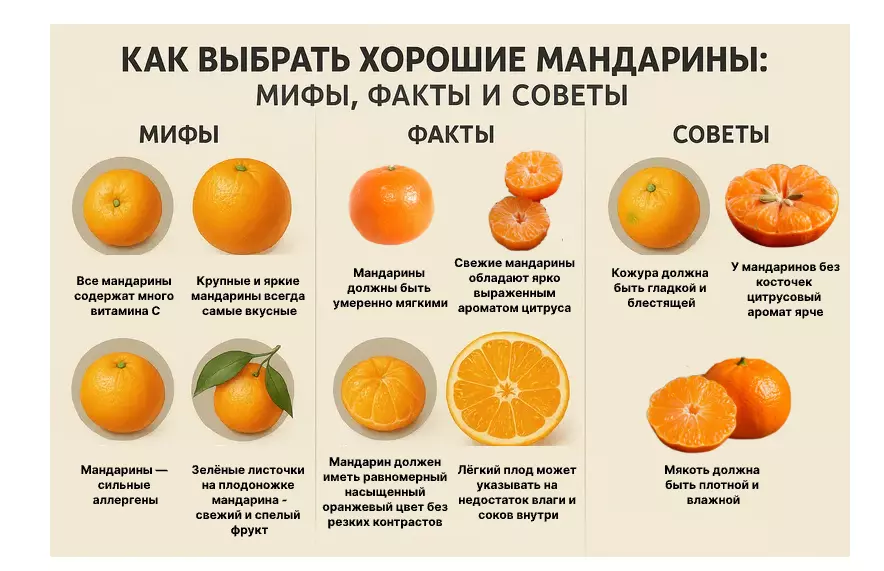 Ростовчанам рассказали, как правильно выбрать вкусные и свежие мандарины