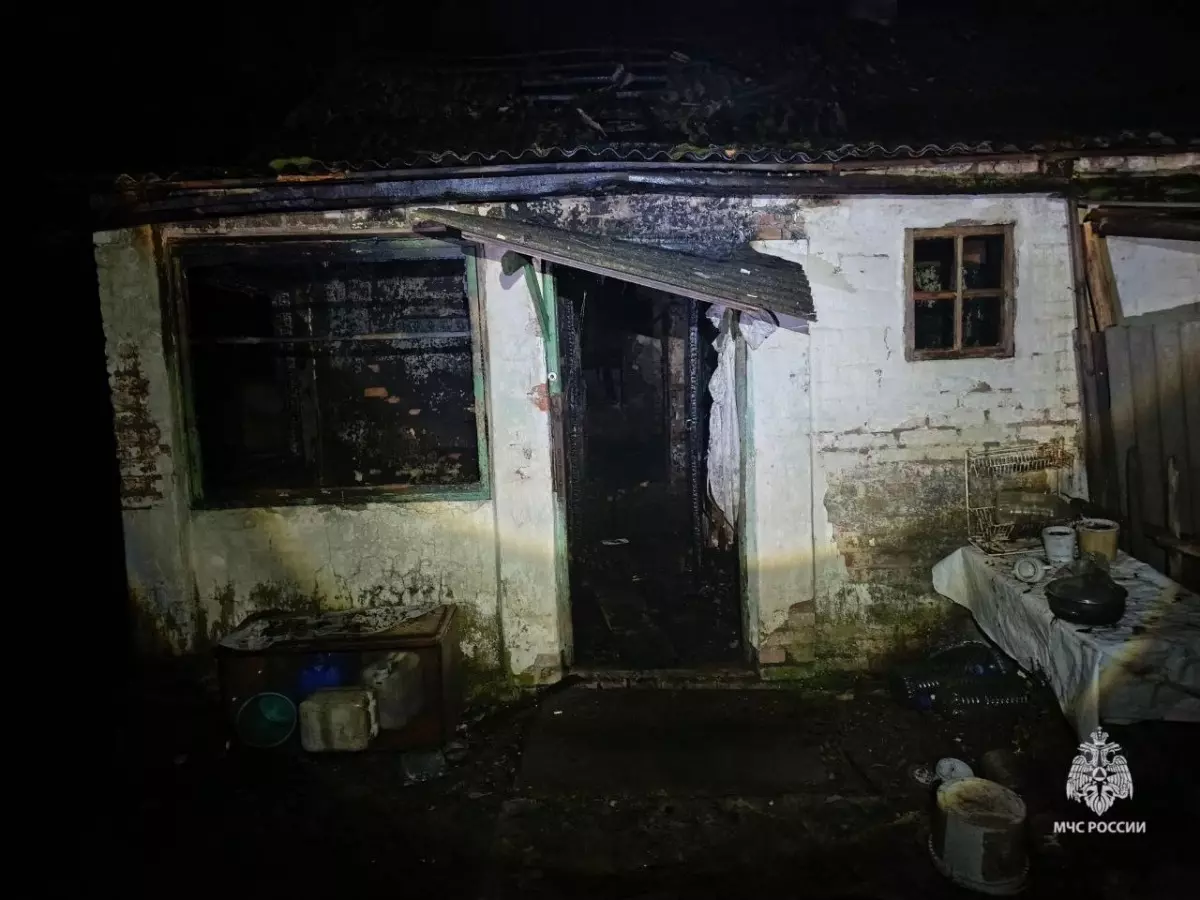 В Ростовской области при пожаре в частном доме погибли два человека