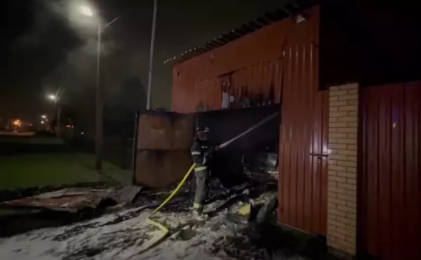 Фото к материалу: В Ростовской области сгорел гараж с двумя авто