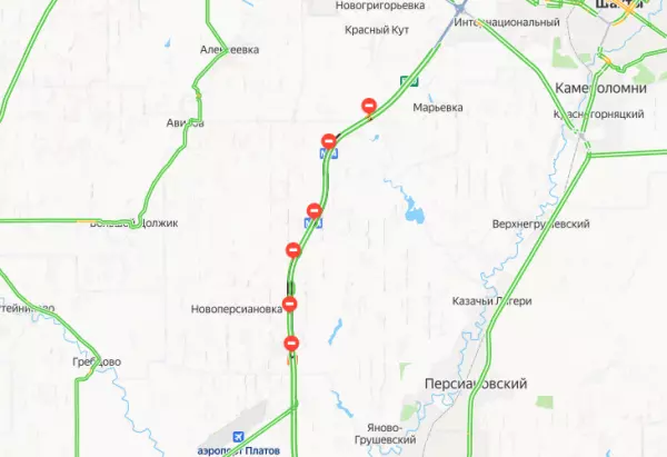 Фото к материалу: На трассе М-4 в районе города Шахты восстановили движение