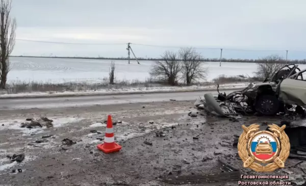 Фото к материалу: В Ростовской области в массовом ДТП погиб 21-летний водитель, еще двое пострадали