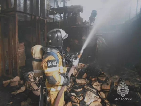 Фото к материалу: В Ростове загорелась столовая на Ворошиловском