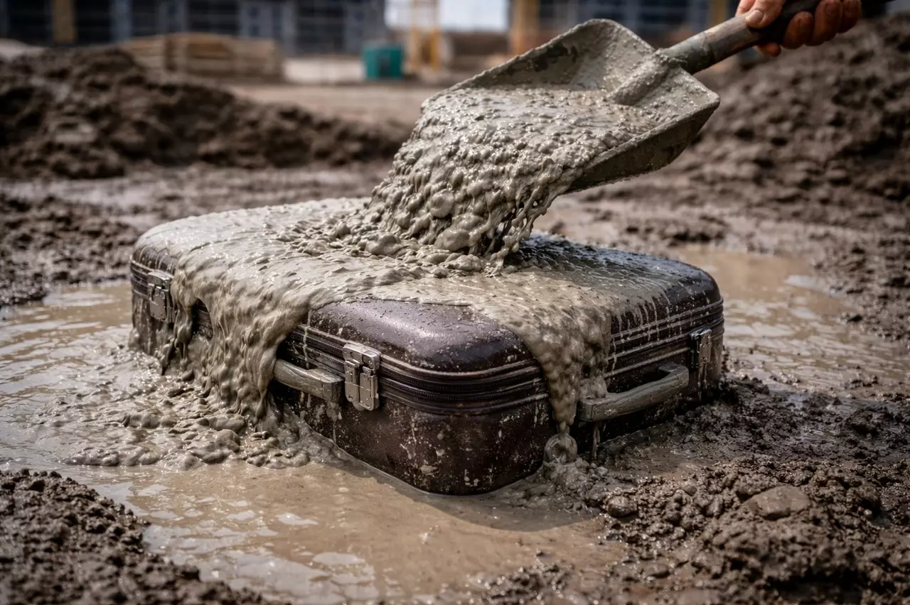 Поместил тело в чемодан и забетонировал: на новогодних праздниках под Ростовом произошло убийство