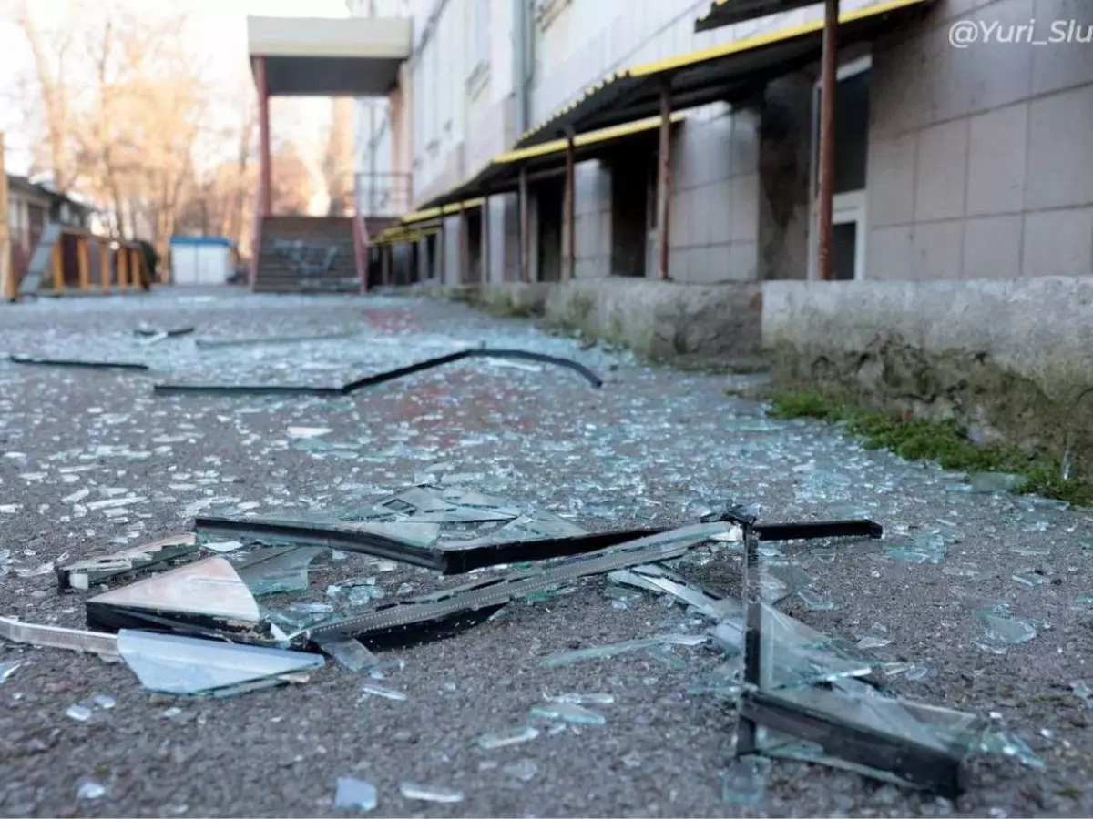 Власти обнародовали кадры последствий атаки БПЛА 13 января на Таганрог