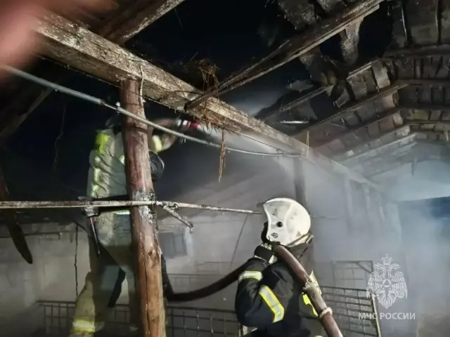 В Ростовской области сгорела крыша дома из-за короткого замыкания