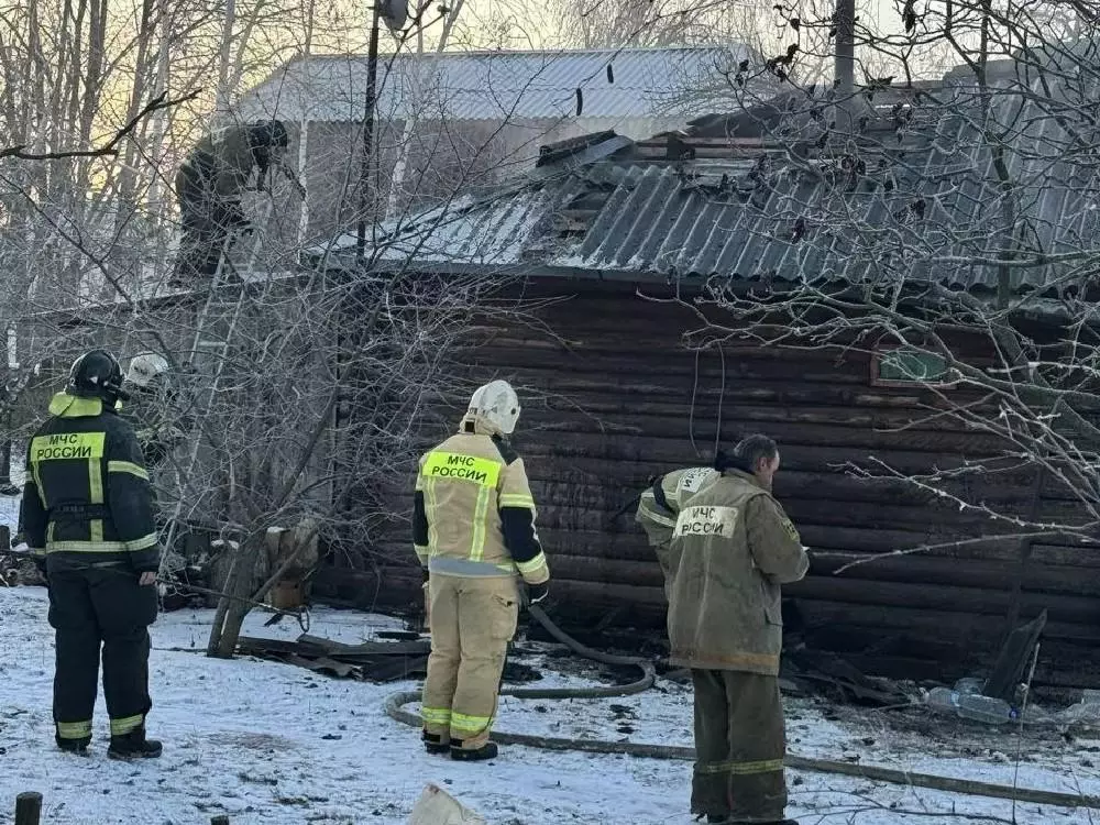 В Волгодонске Ростовской области едва не сгорела баня