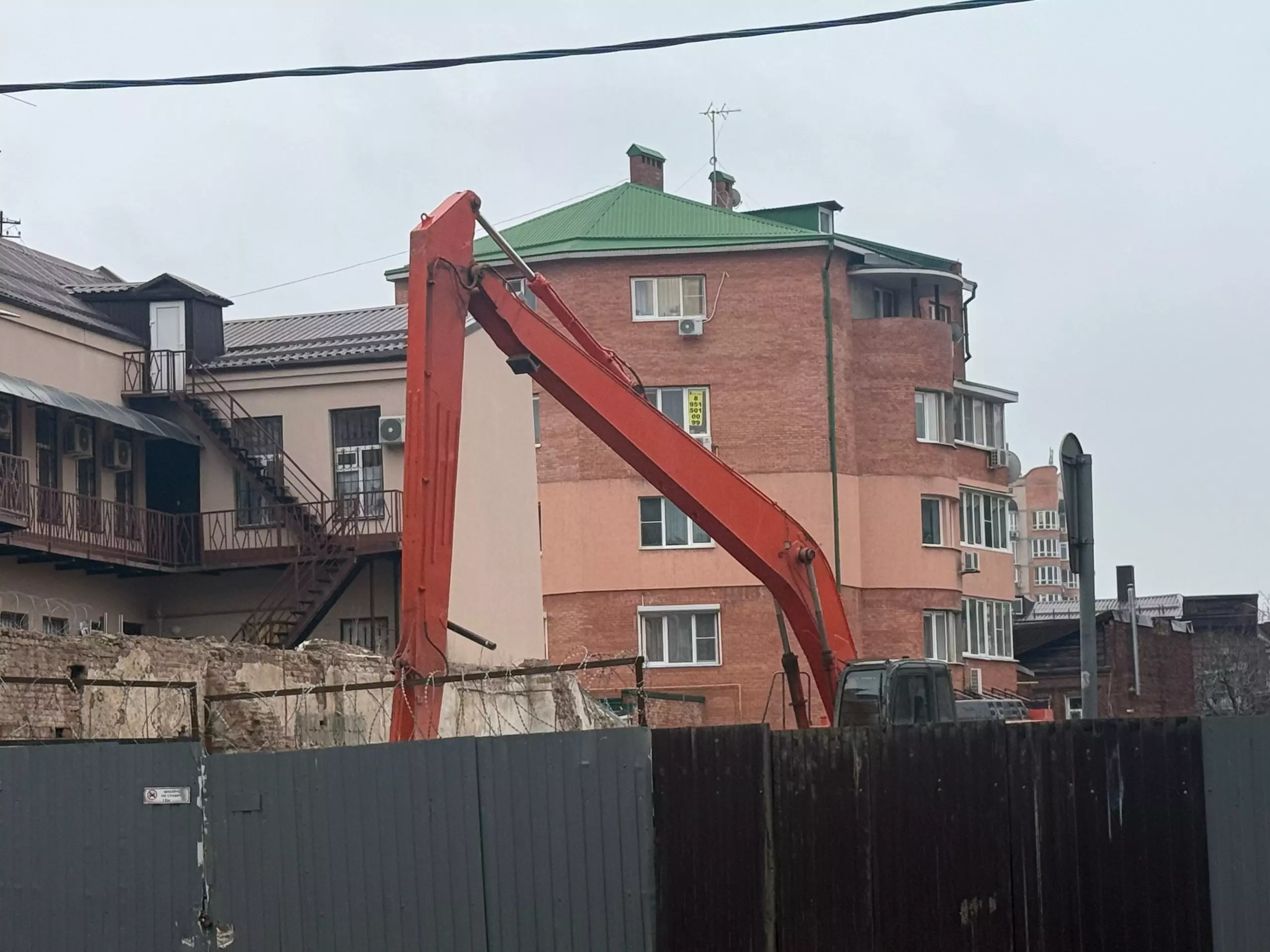 После новогодних праздников в Ростове возобновились работы по сносу дома Парамоновых