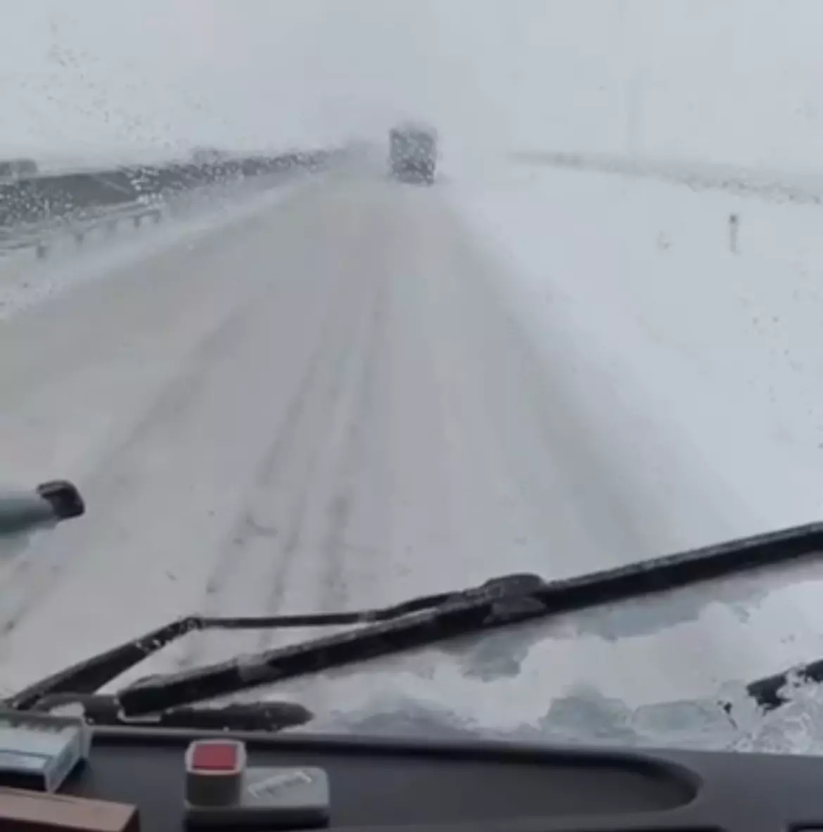 В Ростовской области замело трассу М-4 «Дон»