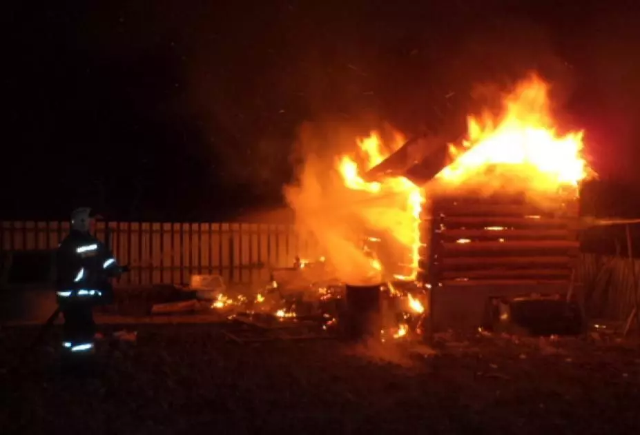 В Аксайском районе Ростовской области горит земельный участок на территории СНТ