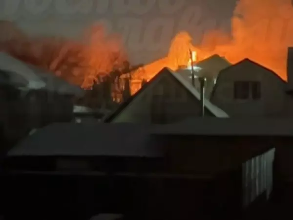 Фото к материалу: В СНТ Ростова произошел крупный пожар