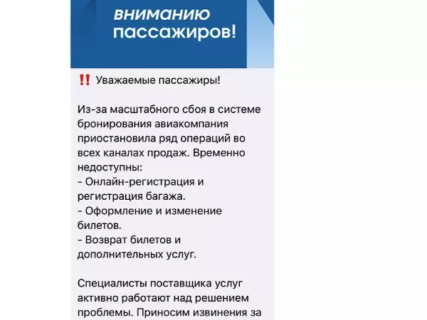 Фото к материалу: Массовый сбой в системе бронирования авиабилетов привел к транспортному коллапсу в Москве