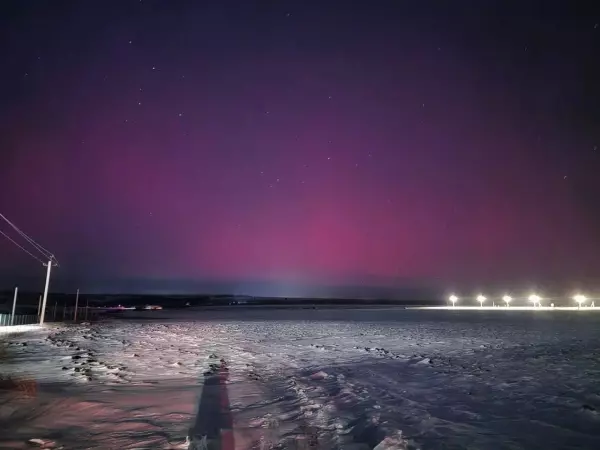 Фото к материалу: Жители Ростовской области стали свидетелями северного сияния в ночь на 20 января