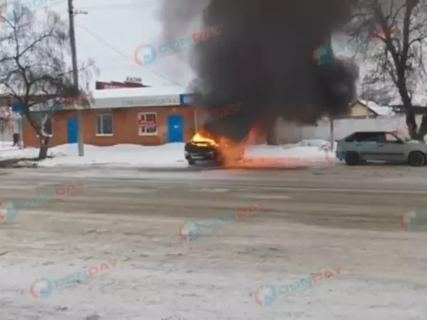 Фото к материалу: В Гуково женщина сожгла машину, бросив в салон бутылку с горючим