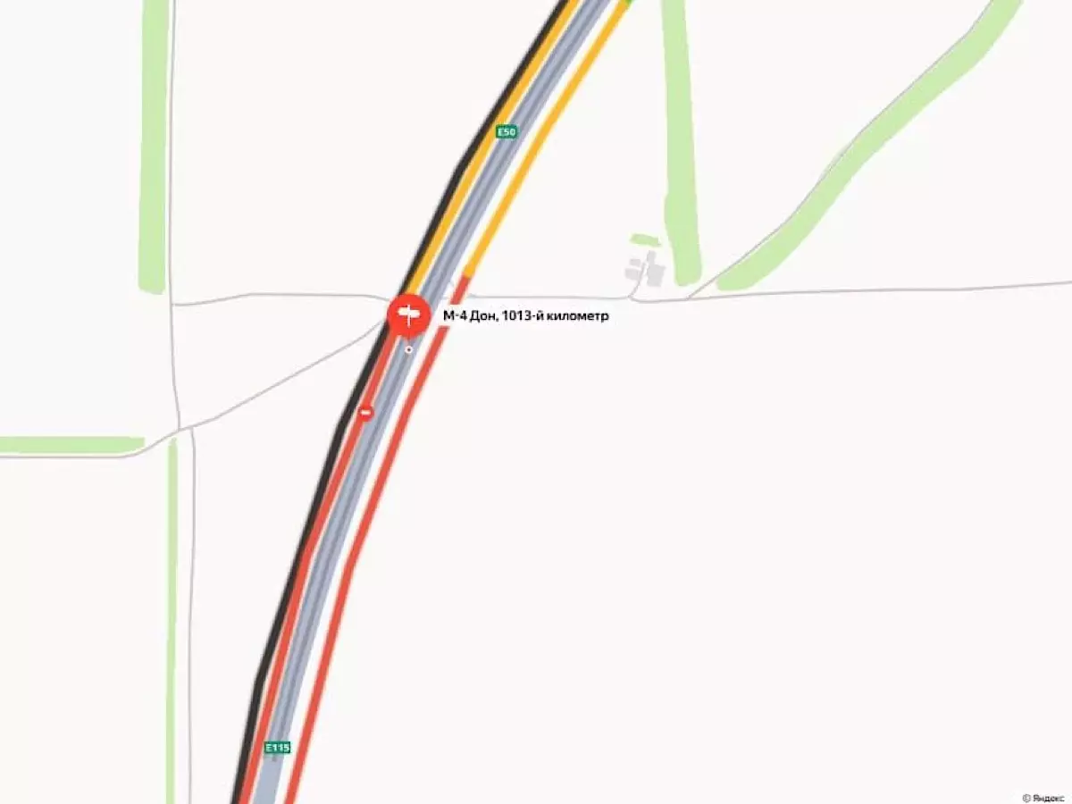 На М-4 в сторону Ростова затруднено движение из-за ремонтных работ