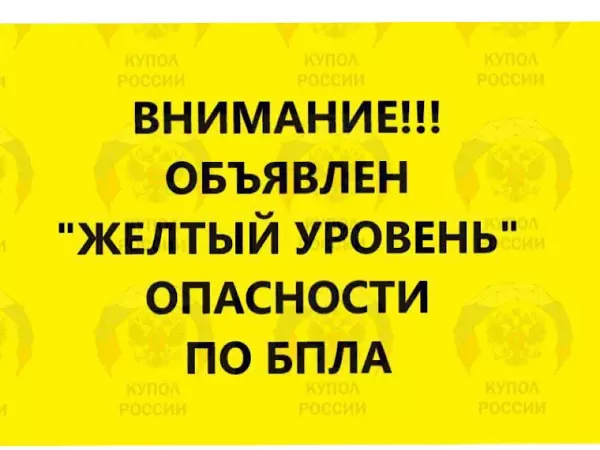 Фото к материалу: Желтый уровень опасности по БПЛА объявили в Ростовской области