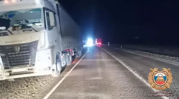 Фото к материалу: В Ростовской области КамАЗ сбил насмерть 29-летнего пешехода