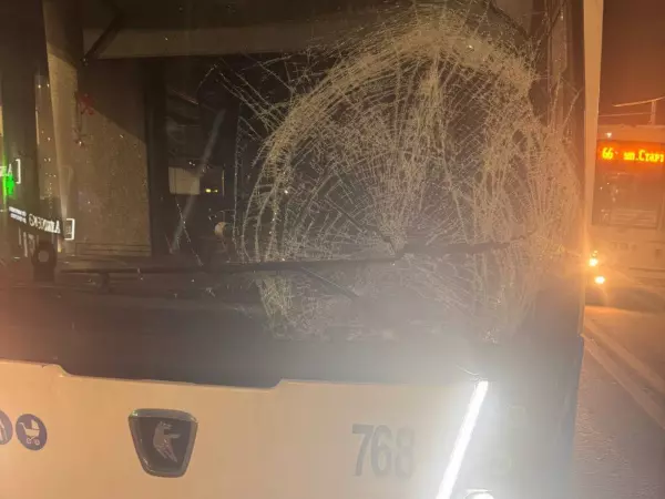 Фото к материалу: В Ростове электробус сбил 21-летнего пешехода