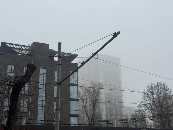 Фото к материалу: Ростов-на-Дону окутал туман днем 15 февраля