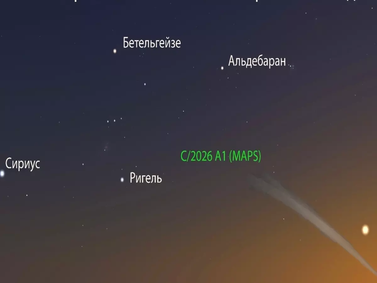 Ростовчане смогут увидеть падающую на Солнце комету C/2026 A1 перед ее гибелью