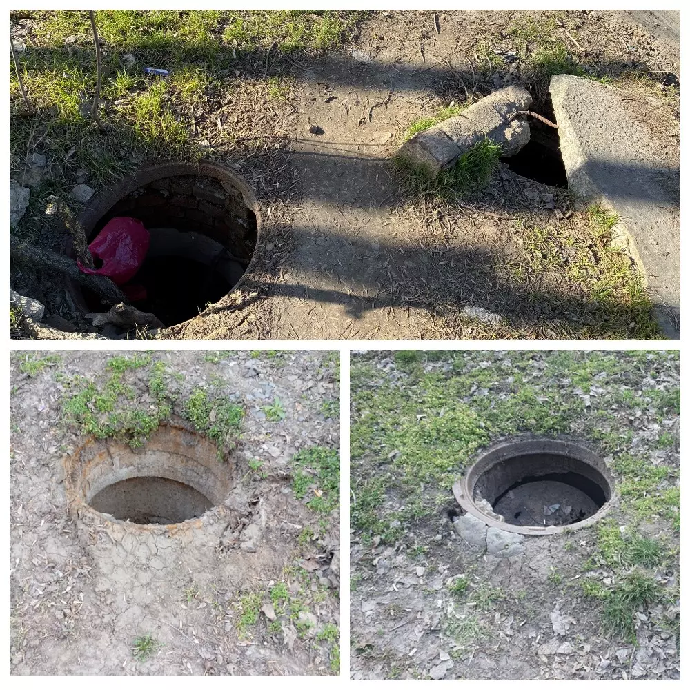 Ростовчане жалуются на открытые канализационные люки в разных районах города