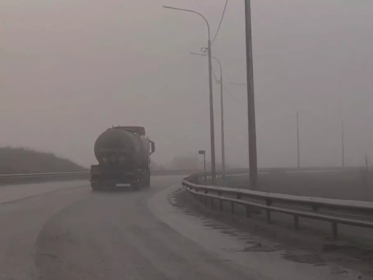 Донские водители заметили густой туман на трассе Волгодонск — Цимлянск